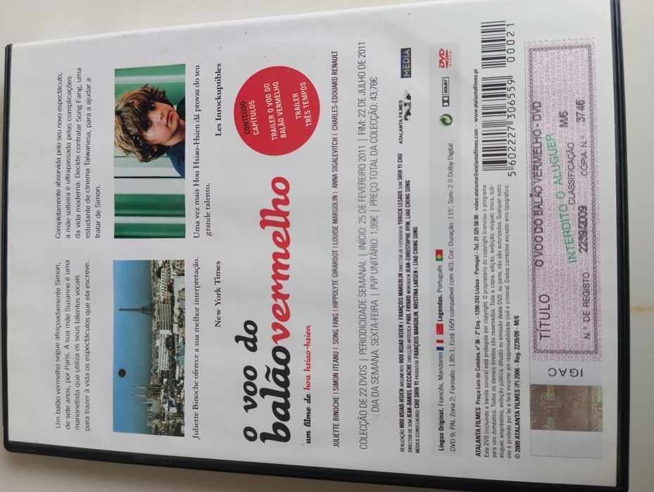 DVD o voo do balão vermelho