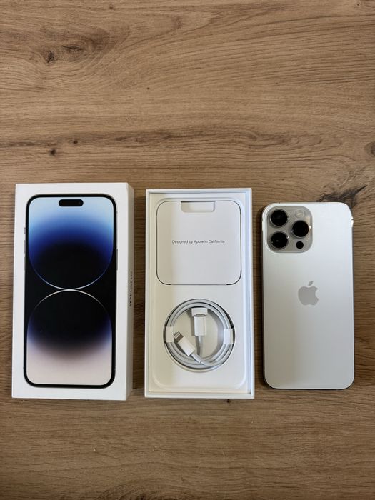 NOWY iPhone 14 Pro Max 256 GB Silver - bateria 96%