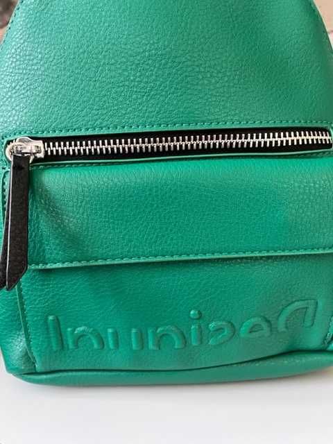 Mały piękny plecak Desigual zielony NOWY skóra ekologiczna