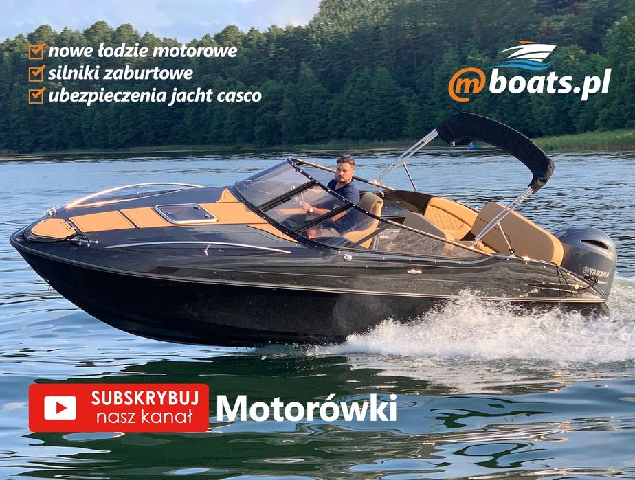 Łódź motorowa czerwone Ferrari na wodzie - St. Tropez 6 formula red