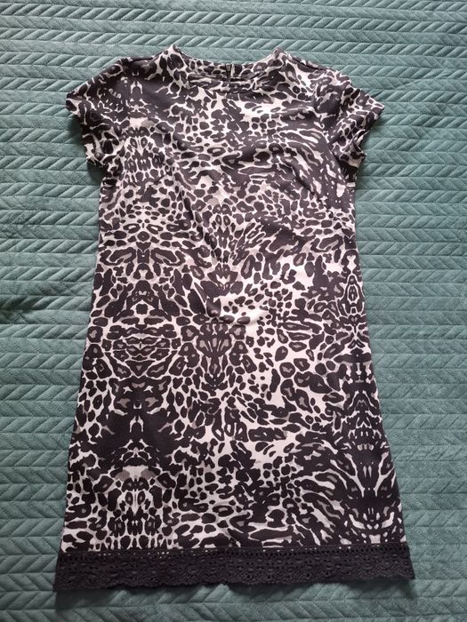 Sukienka mini H&M panterka roxm. S
