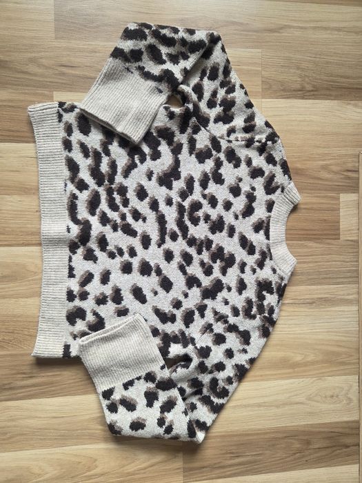 Sweter w panterkę roz.XS H&M