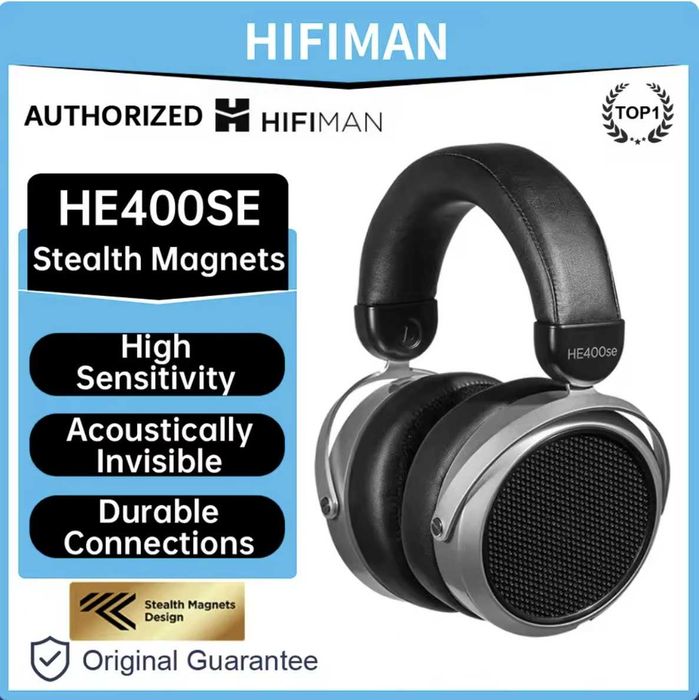 HIFIMAN HE400SE V2 Stealth Magnets (Planar Magnetic) – Магніто-планарні Hi-Fi навушники для аудіофільського звуку