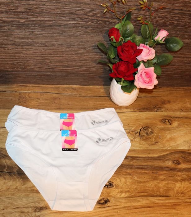 Majtki Damskie Białe komplet 2sztuki XL 1-5