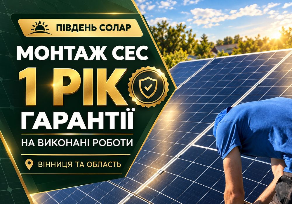 Сонячні панелі для дачі - ПІДБІР ПІД ВАШІ ПОТРЕБИ! Установка солнечных панелей, автономное питание, СЭС у Вінниці та області