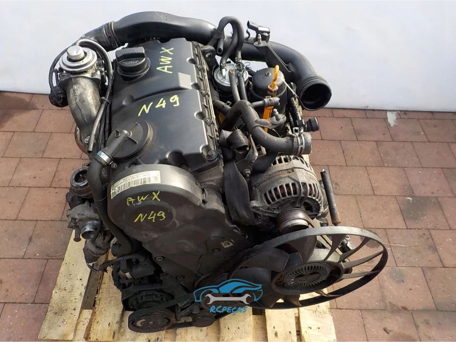 - Motor Completo VWAG VW Volkswagen Audi Skoda 1.9 TDI 8v 130cv AWX