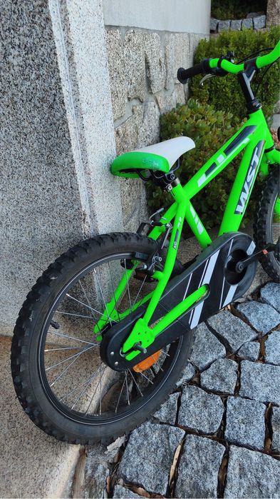 Bicicleta wst criança roda 18 verde