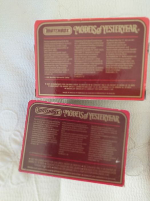 conjunto de 4 carros Matchbox de Ontem.