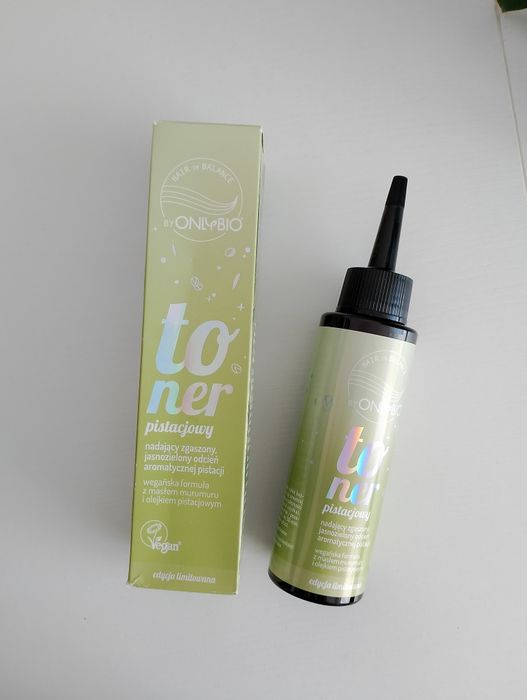 limitowany toner do włosów Hair in Balance by OnlyBio w odcieniu pistacjowym