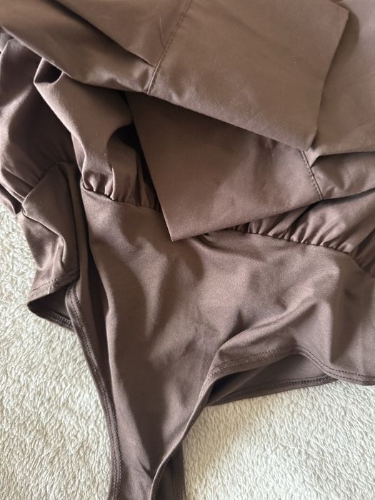 Рубашка - боди шоколадного цвета