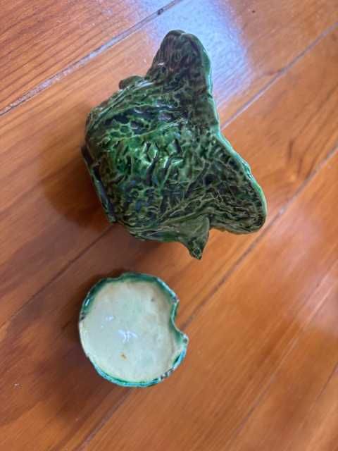 Açucareiro Majolica Couve