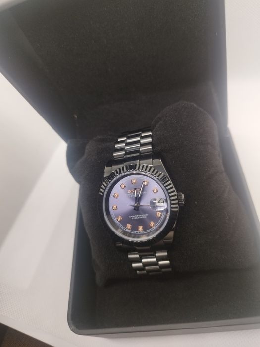 Seiko MOD Datejust Crystal NavyBlue Dark