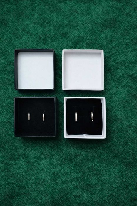 Срібні сережки S925 "Geometric Luxe" в позолоті 14К