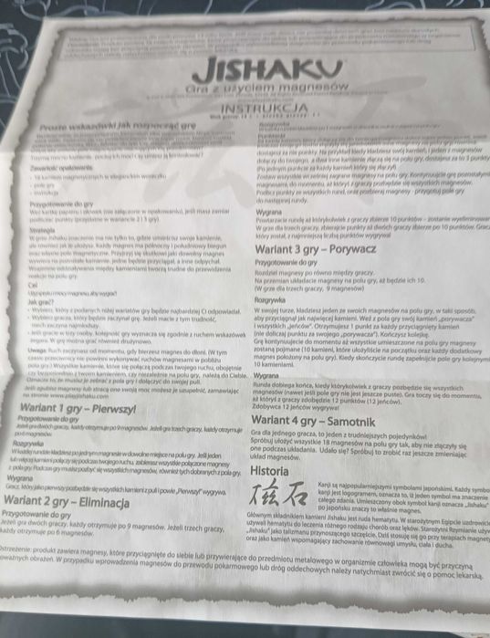 Gra magnetyczna Jishaku