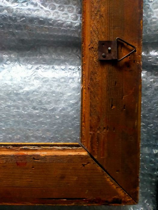 Stara rama z drewna do obrazu