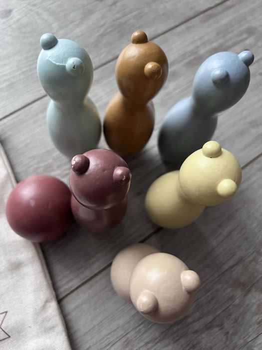 Дитячий деревяний боулінг