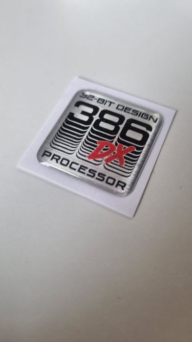 Naklejka 386DX sticker na obudowe