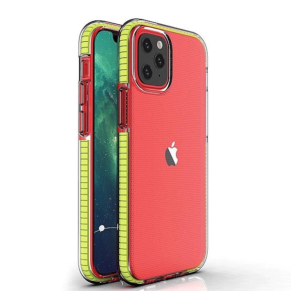 Spring Case pokrowiec żelowe etui z kolorową ramką do iPhone 13 mini ż