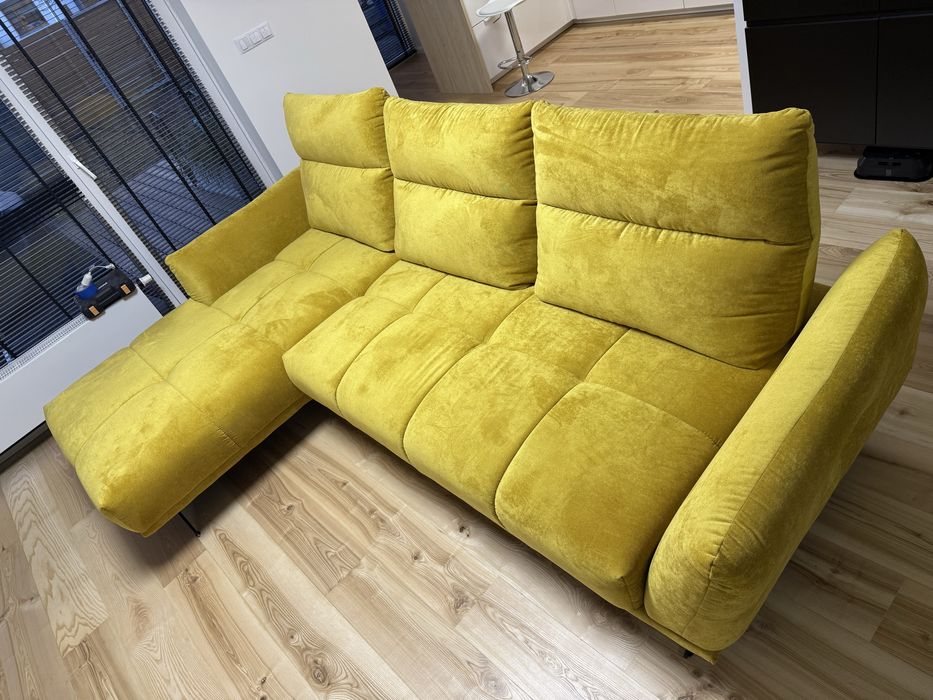 Narożnik ADILIO lewy musztardowy