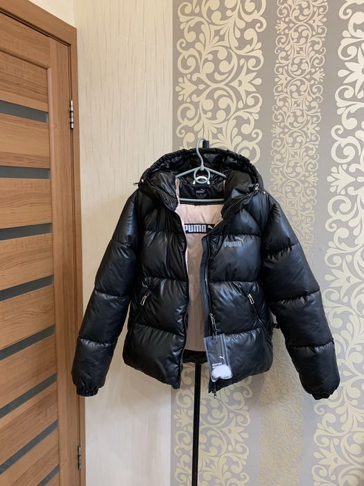Puma Зимовий Пуховик Дорослий , Дитячій,.Лаковый блиск  Жіночій  та  Підлітковий Чорний Глянцевий Розміри від XXS по XL