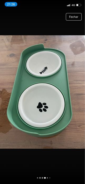 Comedouro elevado para pets
