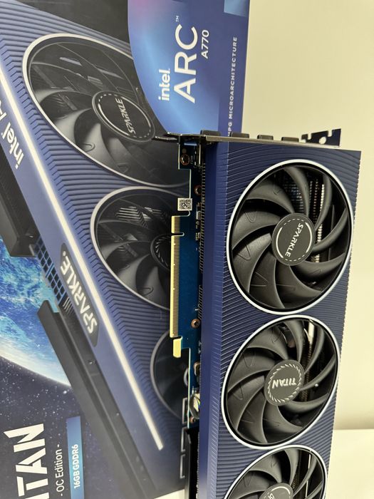 UNIKAT: Sparkle Intel Arc A770 TITAN OC | 16GB VRAM | AI / LLM / Rendering