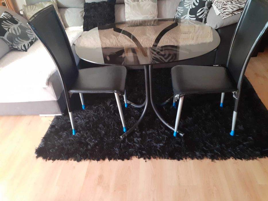 Mesa de vidro fumado para sala ou quarto