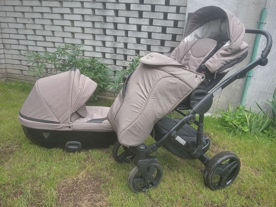 Коляска junama diamond 2 в1 беж з чорним