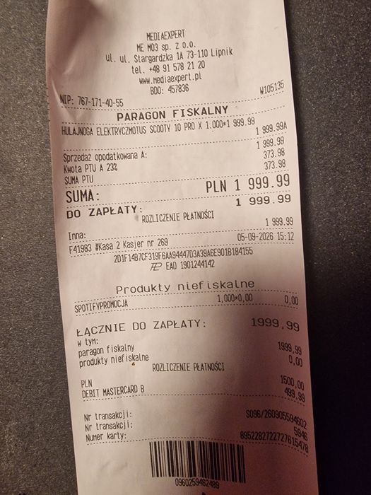 Hulajnoga NOWA Motus Scooty 10 Pro