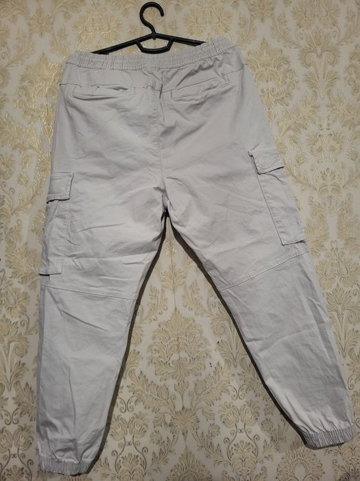 Штани джогери чоловічі щільні ZARA білі (розмір - 32) СТАН НОВИХ