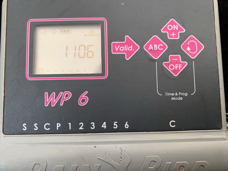 Programador de rega rain bird de 6 estacoes