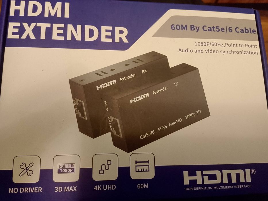 HDMI extender audio i video synchronization nowe