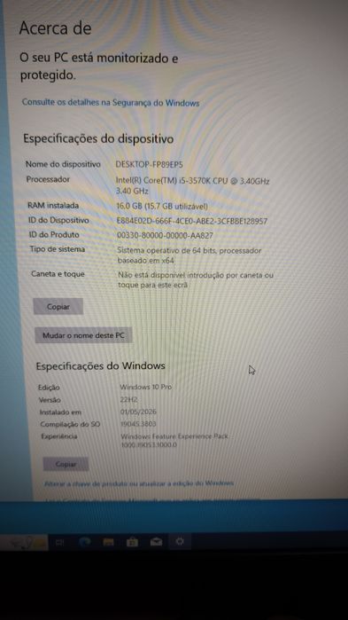 PC gamer  I5 com Water cooler