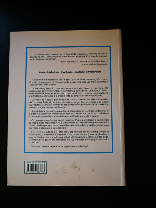 Livro O Génio do Marketing usado