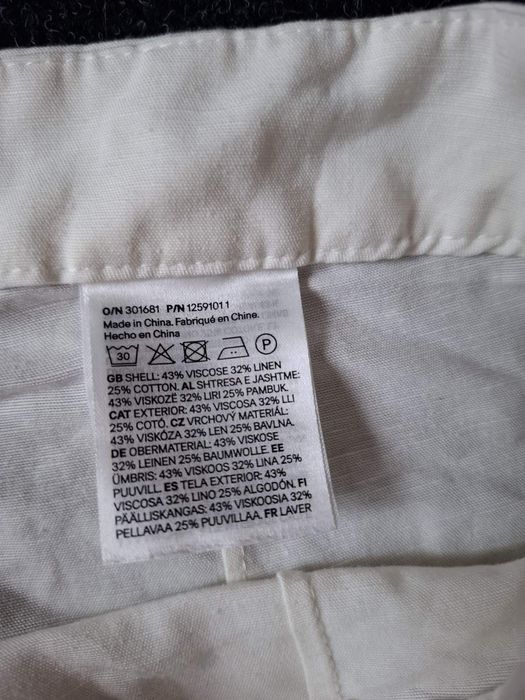 Штаны льняные h&m разм.S
