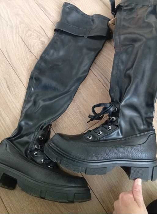 buty za kolano wysokie