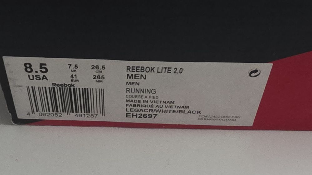 Reebok Lite 2.0  Running  roz 41 wkładka 26.5