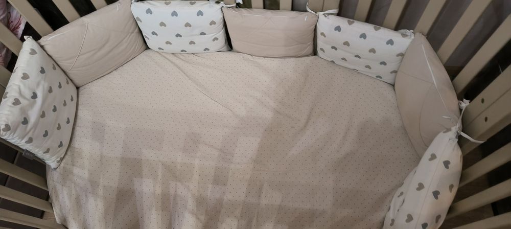 Дитяча кроватка та матрас трансформер Angelo  моко