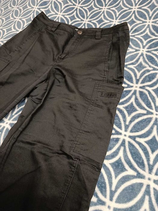 Spodnie damskie BOJÓWKI szaro - czarne