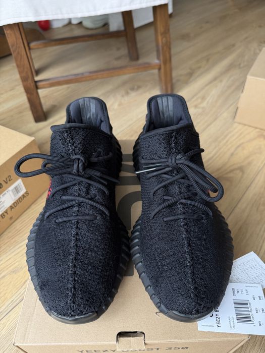 Adidas Yeezy Boost 350 V2 Bred buty sneakersy czarne niskie 45 1/3