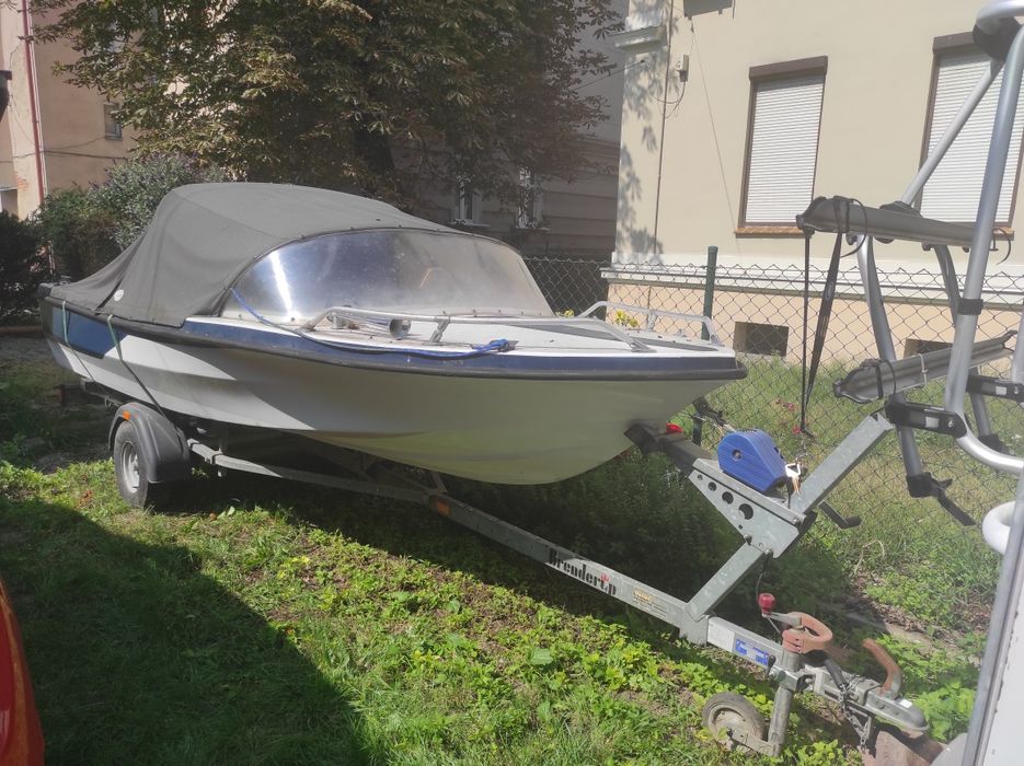 Łódź przyczepa i silnik