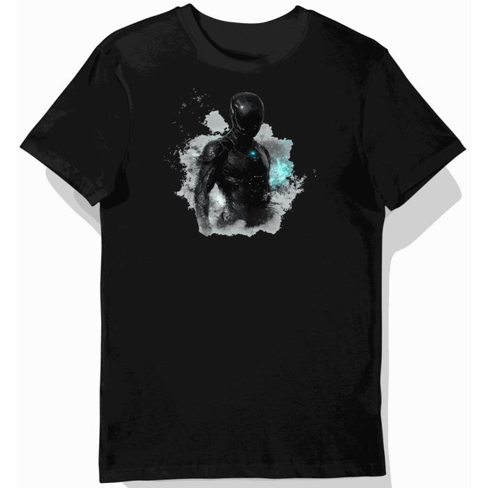 Koszulka męska czarna z grafiką Mickey w futurystycznym stylu 2XL