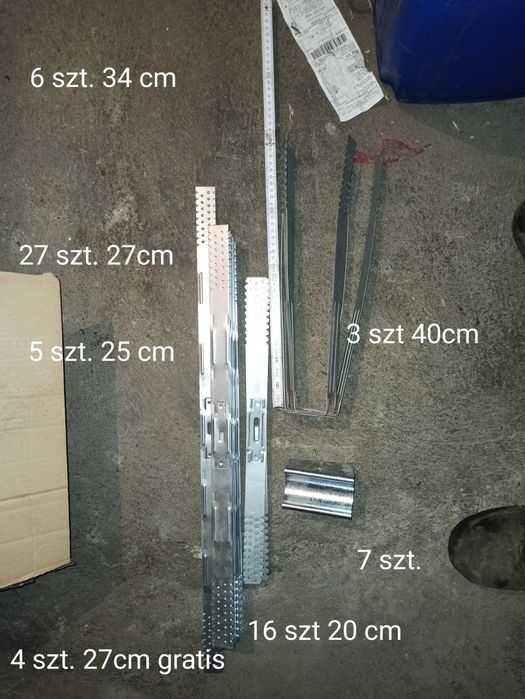 Wieszak, wieszaki es, łącznik profili CD60, 20, 25, 270, 34, 40 cm