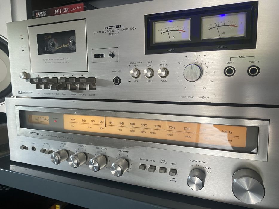 Zestaw Rotel amplituner plus deck