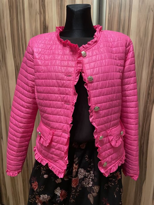 Kurtka pikowana fuksja