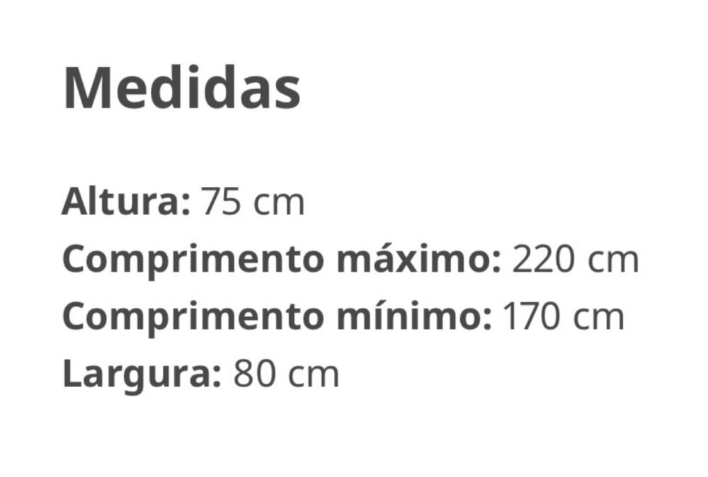 mesa rectangular da Area, extensivel de madeira