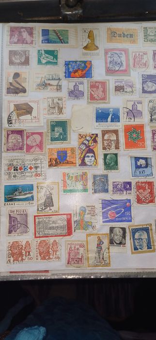Selos antigos de vários  países