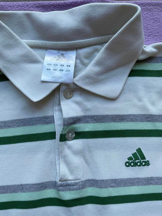 Adidas, koszulka polo z krótkim rękawem, rozm. 38/M