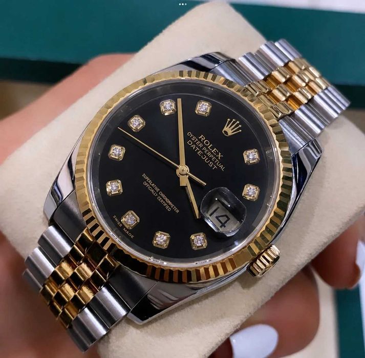 Rolex Datejust 36 black diamond dial