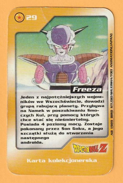Karta Dragon Ball - FREEZA